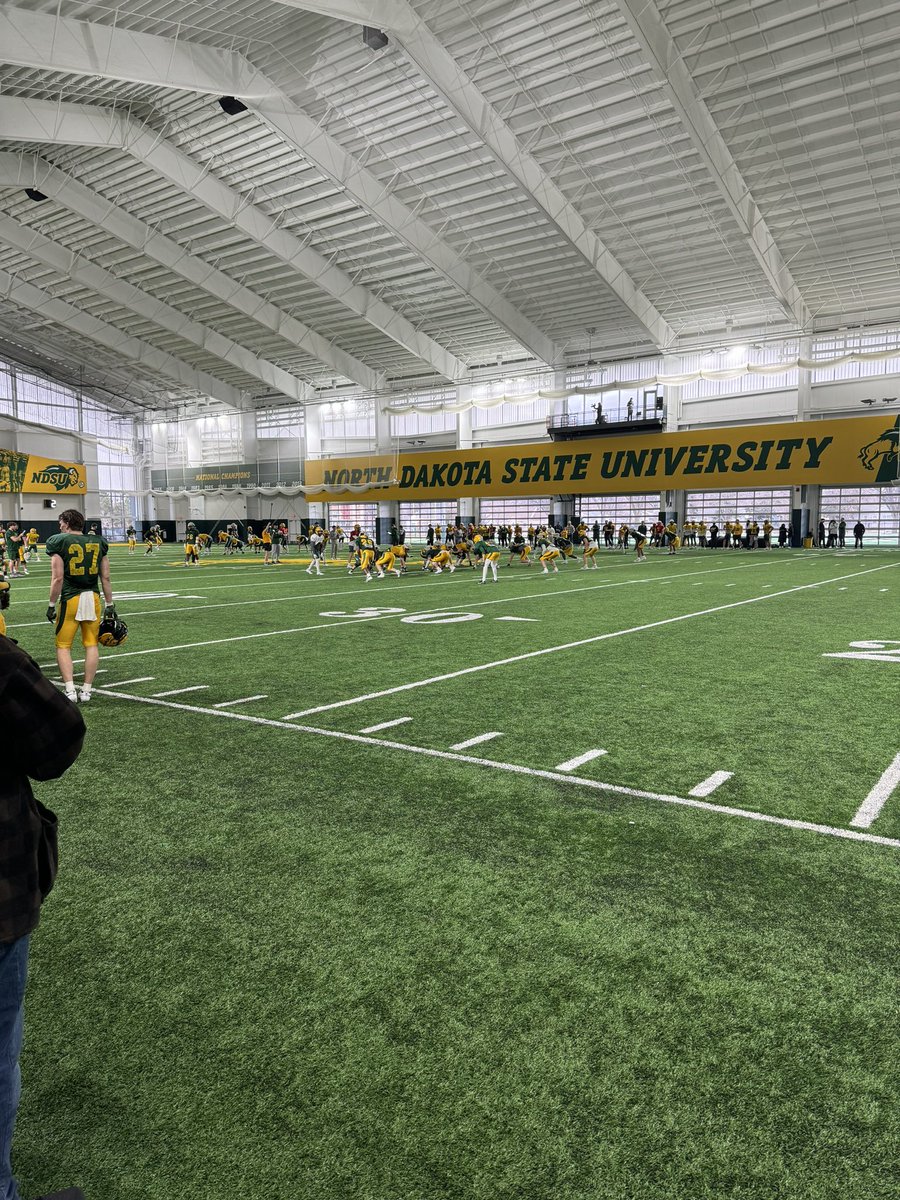 Had an amazing time at North Dakota State yesterday! Big thanks to all the coaches and staff, I can’t wait to be back up!!! 🦬 
<a href="/JoeBeschorner/">Joe Beschorner</a> <a href="/CoachOlsonNDSU/">Coach Grant Olson</a> <a href="/CoachTimNDSU/">Tim Polasek</a> <a href="/JamoBrown_/">Jamison Brown</a> <a href="/NDSUfootball/">NDSU Football</a>