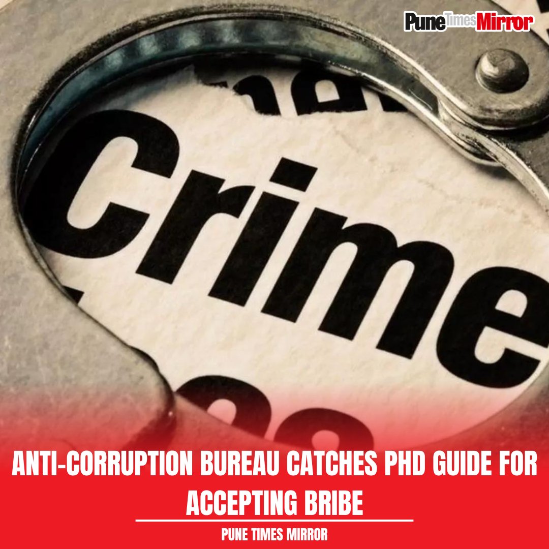 ThePuneMirror's tweet photo. The Anti-Corruption Bureau has caught & arrested a PhD guide who was demanding bribe of Rs 25,000 from the complainant, who is a professor.
#crime #anticorruptionbureau #bribe #phdguide https://t.co/FH6E1DoOZa