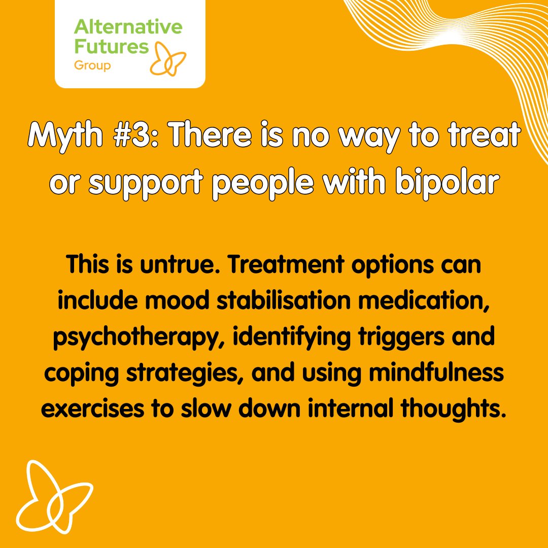 People often associate Bipolar with extreme mood swings, or even a 'split personality'... but is this true? 🤔 

Hear from Emma, one of our Mental Health experts, as we debunk some common myths around Bipolar... 👇 

#WorldBipolarDay #LetsTalkBipolar @BipolarUK @WorldBipolarDay