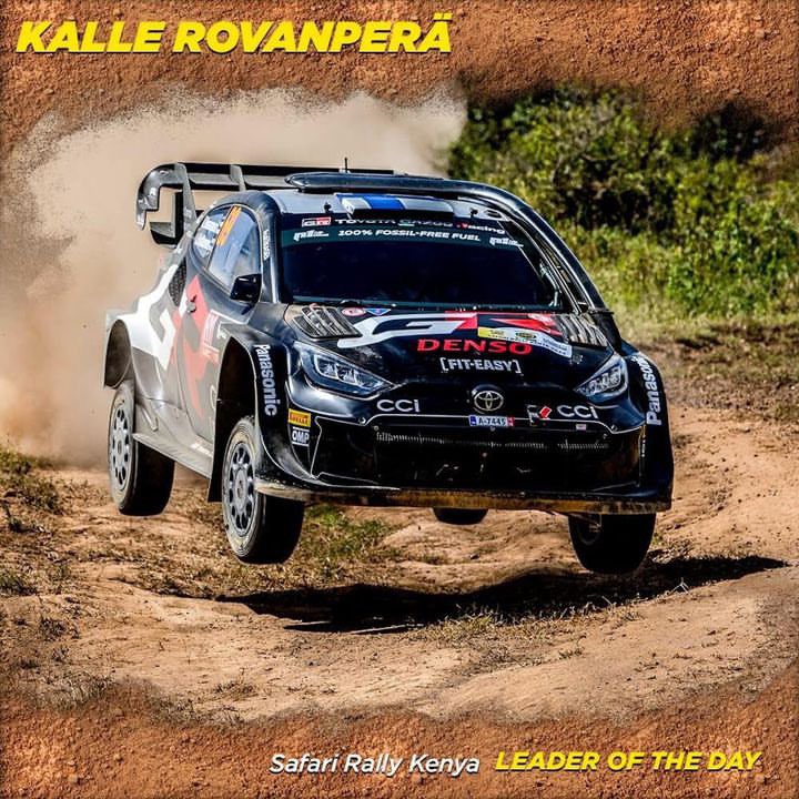 What a Saturday here in Kenya 🇰🇪 #KalleRovanpera is leading the Safari Rally 🛞🚀 #Pirelli #Fit4WRC