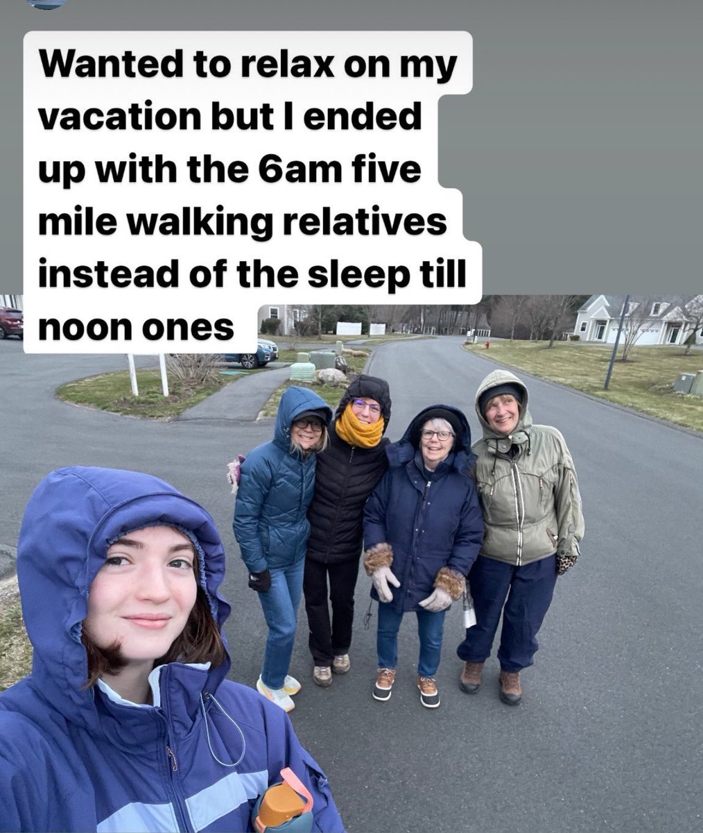 My niece had a diff opinion about our am walk 🤣