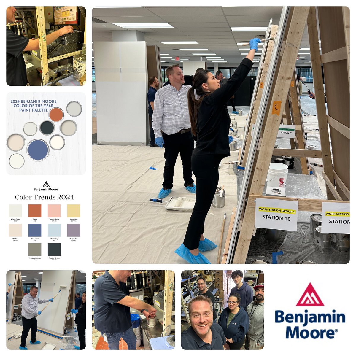 Jumping into a new chapter with #benjaminmoore 🌈 Adapting my learning skills to the art of paint, understanding the spectrum of products, and brushing up on customer connections. Leading the way to innovative training that's as precise as a painter's touch! #careermove