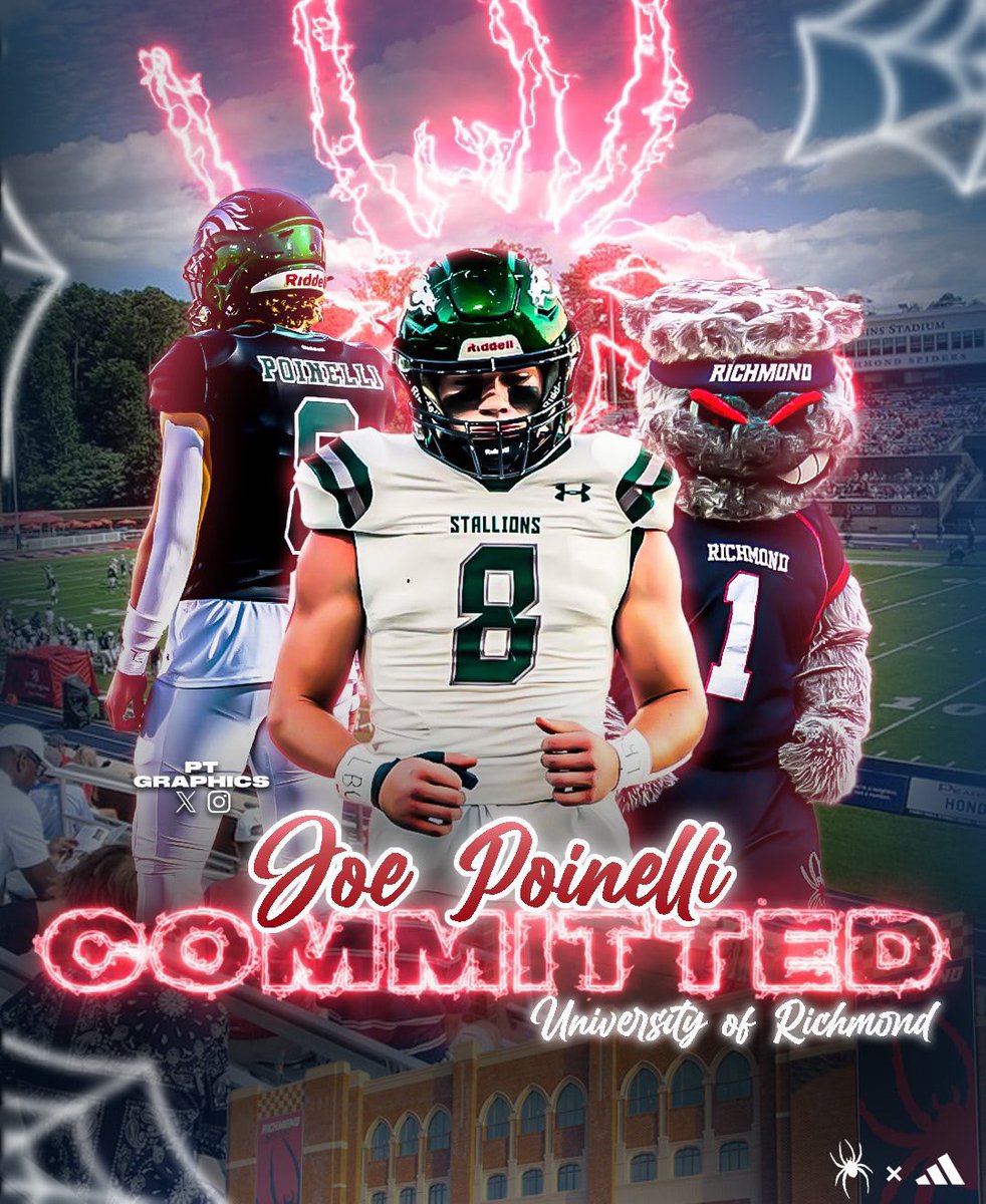joe poinelli (@joepoinelli) on Twitter photo I am beyond grateful to announce my commitment to further my academic and athletic career at the University of Richmond! Iโd like to thank God, all of my coaches, teammates, and most importantly my family for helping me get to where I am today. <a href="/CoachZach_/">Jameson Zacharias</a> <a href="/SoCoFootball/">Stallion Football</a> <a href="/gpannoni/">Gerry Pannoni</a> I am beyond grateful to announce my commitment to further my academic and athletic career at the University of Richmond! Iโd like to thank God, all of my coaches, teammates, and most importantly my family for helping me get to where I am today. <a href="/CoachZach_/">Jameson Zacharias</a> <a href="/SoCoFootball/">Stallion Football</a> <a href="/gpannoni/">Gerry Pannoni</a>