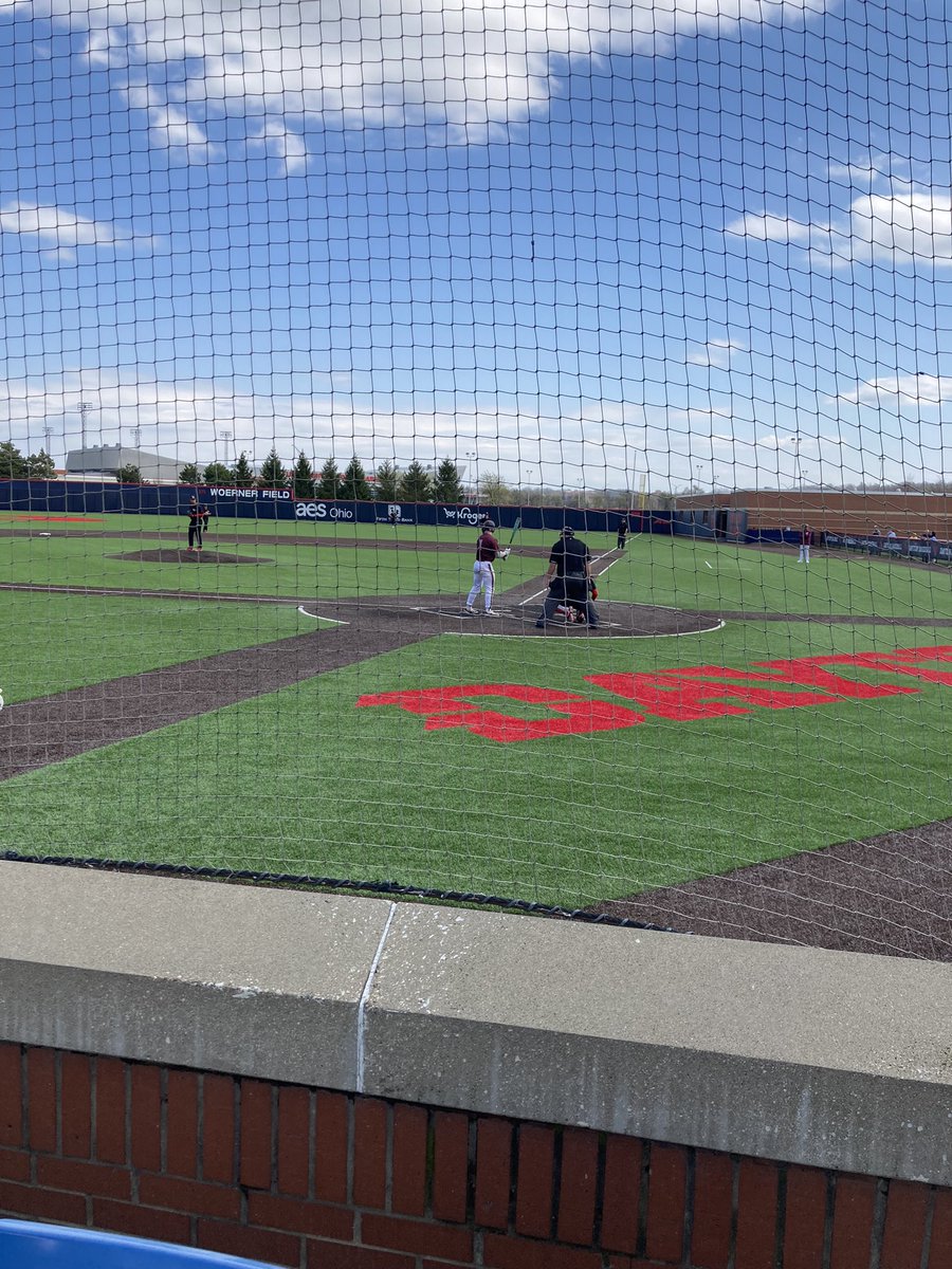 Beautiful day for a ball game. Watching Ryan Thiesse do his thing in Dayton.