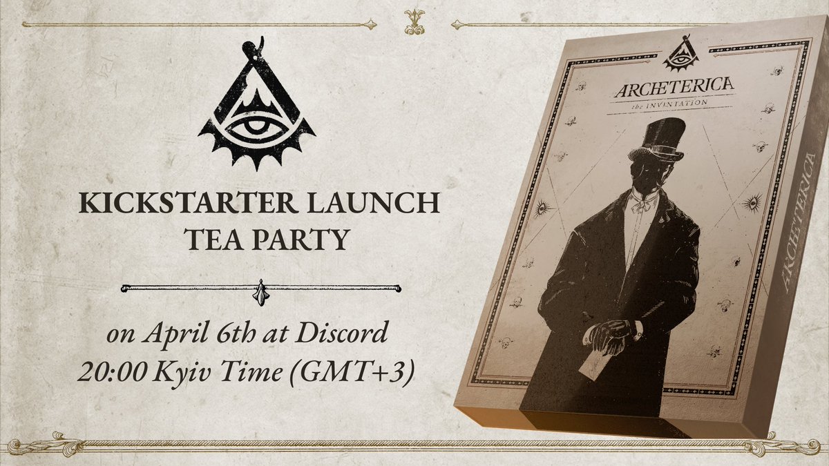 AntonRelict's tweet photo. 🕰️7 days to the Kickstarter campaign! 
🫖And we will have an online tea party at our Discord (https://t.co/AwvqI2hUCV) on April 6th at 20:00 Kyiv Time (GMT+3). You are invited!

https://t.co/qCZjhYj70n

#selfpromosaturday #ttrpg https://t.co/9wVI3Eta33