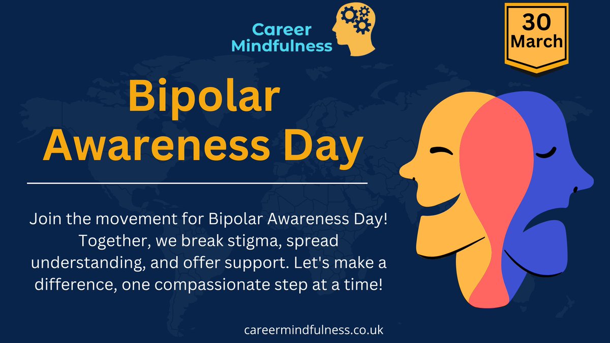Bipolar Day highlights the highs and lows of bipolar disorder
#bipolarawareness #endstigma #supportnotstigma #mentalhealthmatters #breakthesilence #empathyinaction #togetherstronger #spreadunderstanding #youarenotalone #compassioncountsgrowth