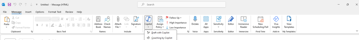 Satish Upadhyaya (@realtime_m365) on Twitter photo Finally, the Copilot feature for email is now available in Classic Outlook Application! This was one of the most requested features from the community.
#Microsoft365 #Microsoft #MicrosoftOutlook #Copilot #M365Copilot Finally, the Copilot feature for email is now available in Classic Outlook Application! This was one of the most requested features from the community.
#Microsoft365 #Microsoft #MicrosoftOutlook #Copilot #M365Copilot