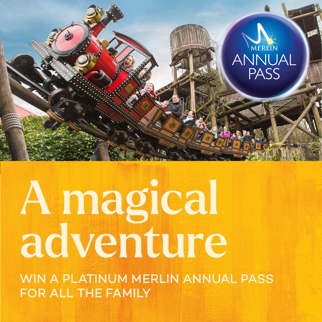 A year of non-stop fun with the family! 🎢

Win 4 Platinum Merlin Annual Passes, unlocking a year of adventure and excitement at over 30 top UK attractions. Plus, two lucky runners-up will win 4 Discovery Merlin Annual Passes. Enter now: bit.ly/3IXSCBm

T&amp;Cs apply.