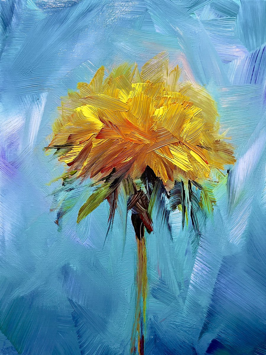 vera_kober_art's tweet image. My spring painting of dandelion