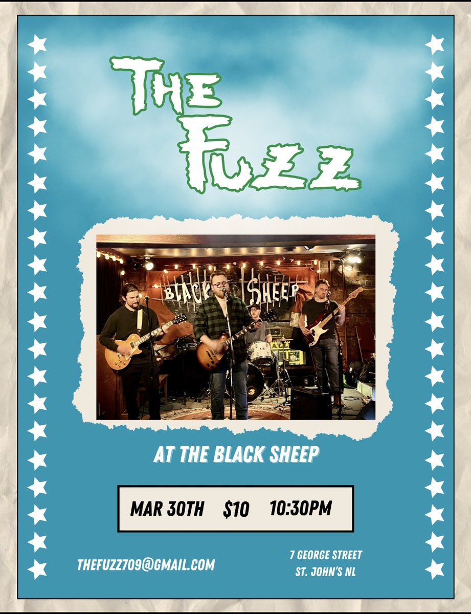 Tonight: Lucas Kettle debut from 7-10; The Fuzz Live @ The Black Sheep 10:30-1:30!