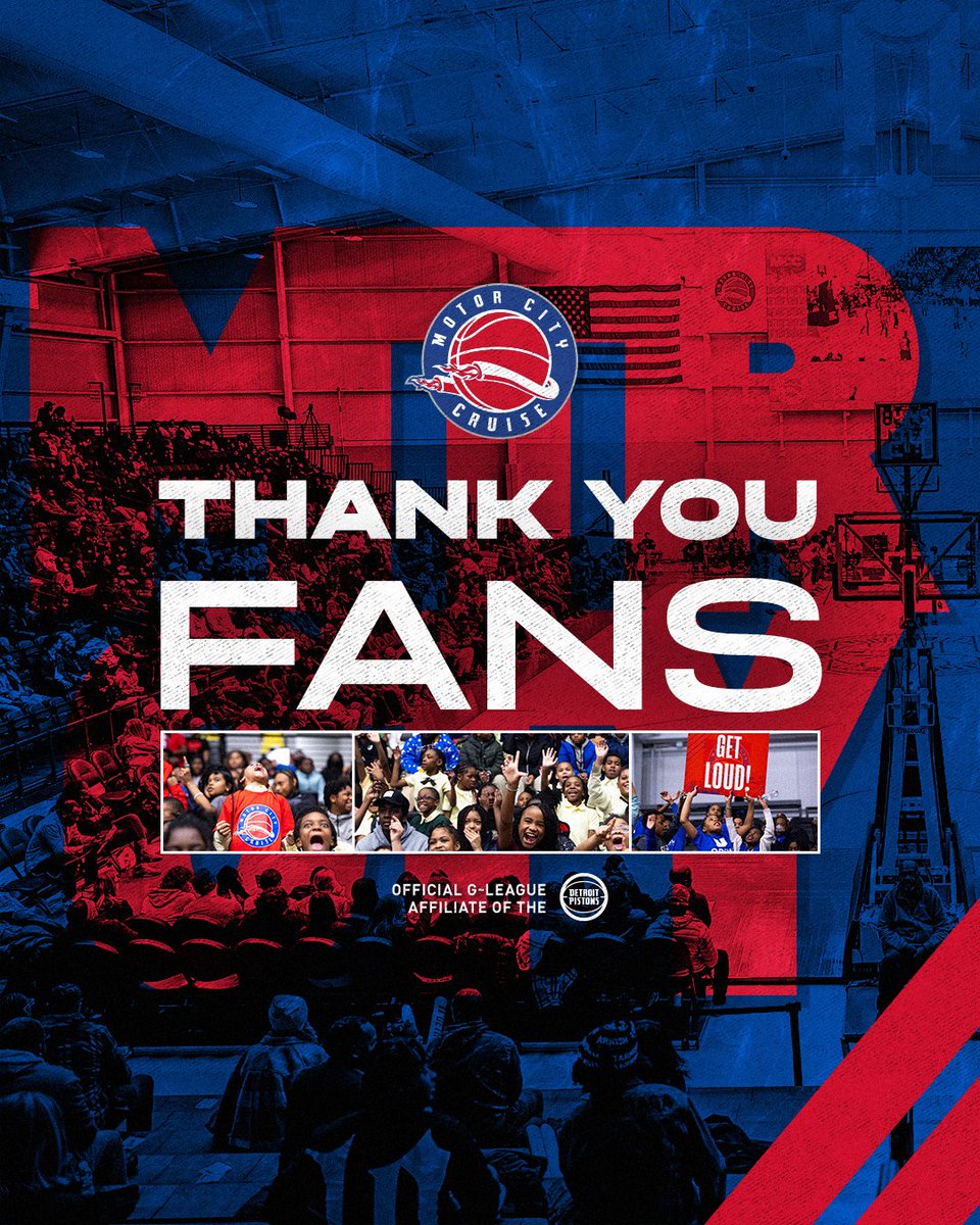 To the fans, THANK YOU ❤️💙 That’s a wrap on our third season in the Motor City!