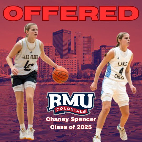 #AGTG I am extremely blessed to receive my 4th Division 1 offer from Robert Morris University! Thank you for believing in me! ❤️💙 @CoachMcCabe03 @coachchrisTHA @cyfairpremier @ShannonASpencer @LakeCreekGBB