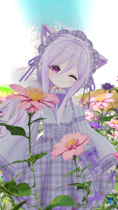 「purple flower skirt」 illustration images(Latest)