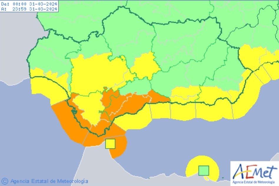 lucena_meteo's tweet photo. Aemet activa el ⚠️aviso amarillo por 🌧 lluvias a partir de las 00.00h https://t.co/UZBPvpeMNO