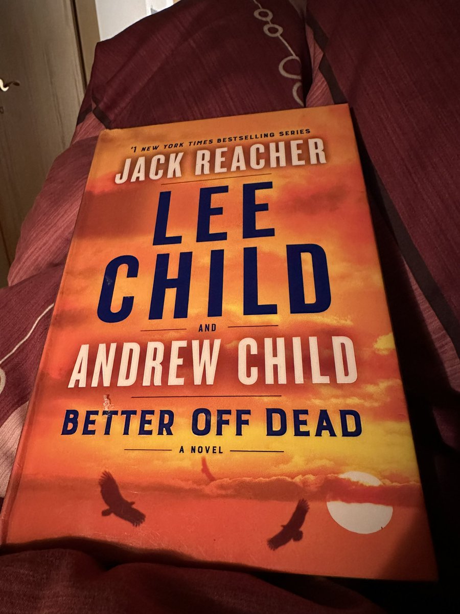 Ny bok av #LeeChild - alltid ett nöje att läsa #JackReacher - snart är Påsklovet slut … 🇩🇪🚗🇸🇪🥲