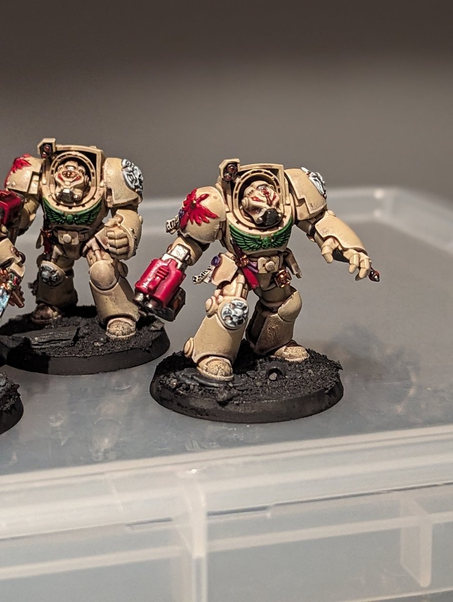 wilko_paints's tweet image. First squad of #Deathwing #Terminators done. Converted from the Leviathan minis with some parts from Deathwing Command Squad 

#WarhammerCommunity #warhammer40000 #minipainting #painting