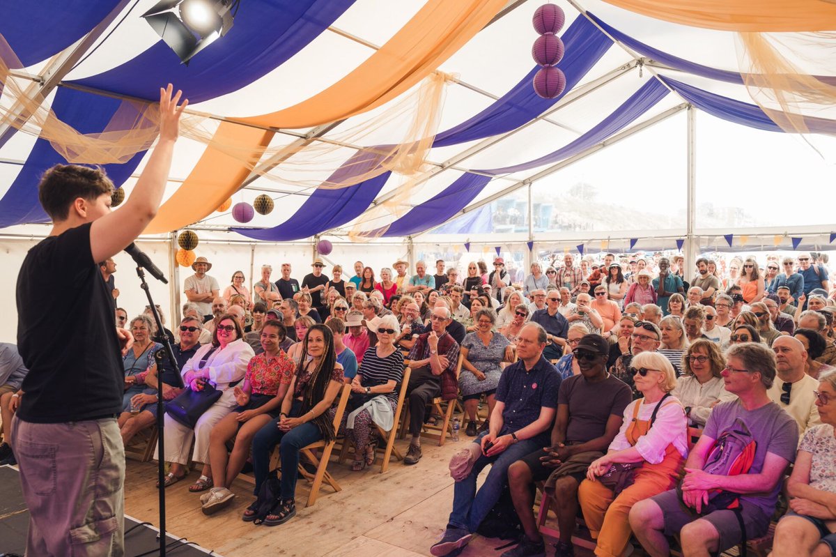 Our incredibly popular First Word programme brings the best in poetry, spoken word, theatre and comedy to the beach, all curated by the inimitable and award- winning poet, @lukewrightpoet🎙 Check out the full line up 👉 firstlightlowestoft.com/first-word-ten… #FirstLightFestival2024 #Lowestoft