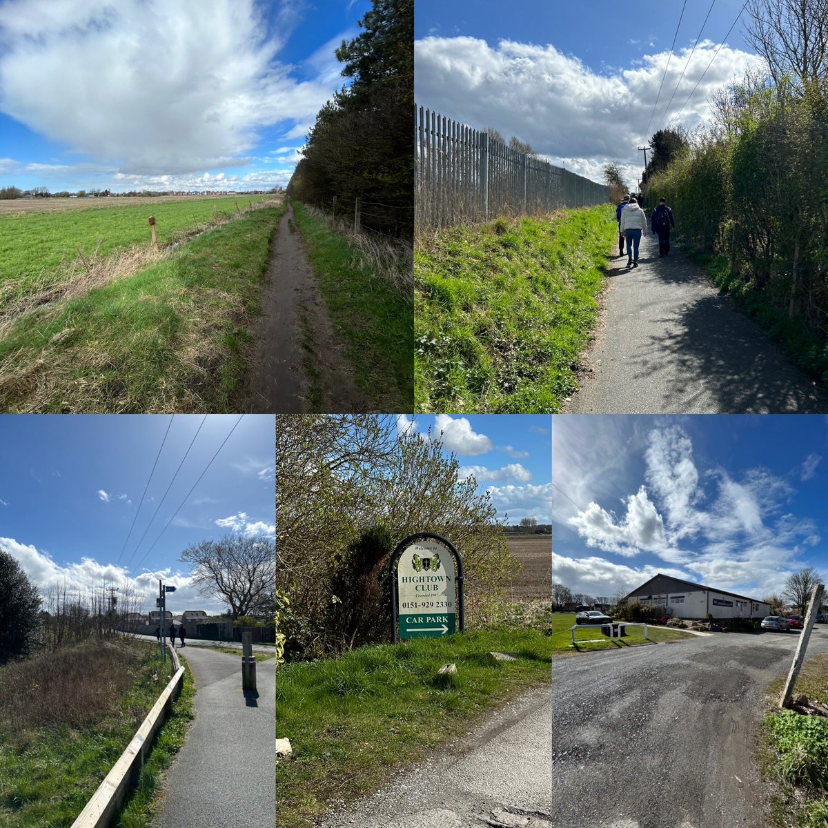 What a Good Friday Morning until 1pm with @seftonparkcc legendary walking group as part of our fundraising walk for @OpeningUpCC @bobwillisfund @RuthStraussFdn - nearly 19 miles walk from Fleetwood Hesketh CC to Hightown CC route. Loved it every time 💚 @lpoolcomp