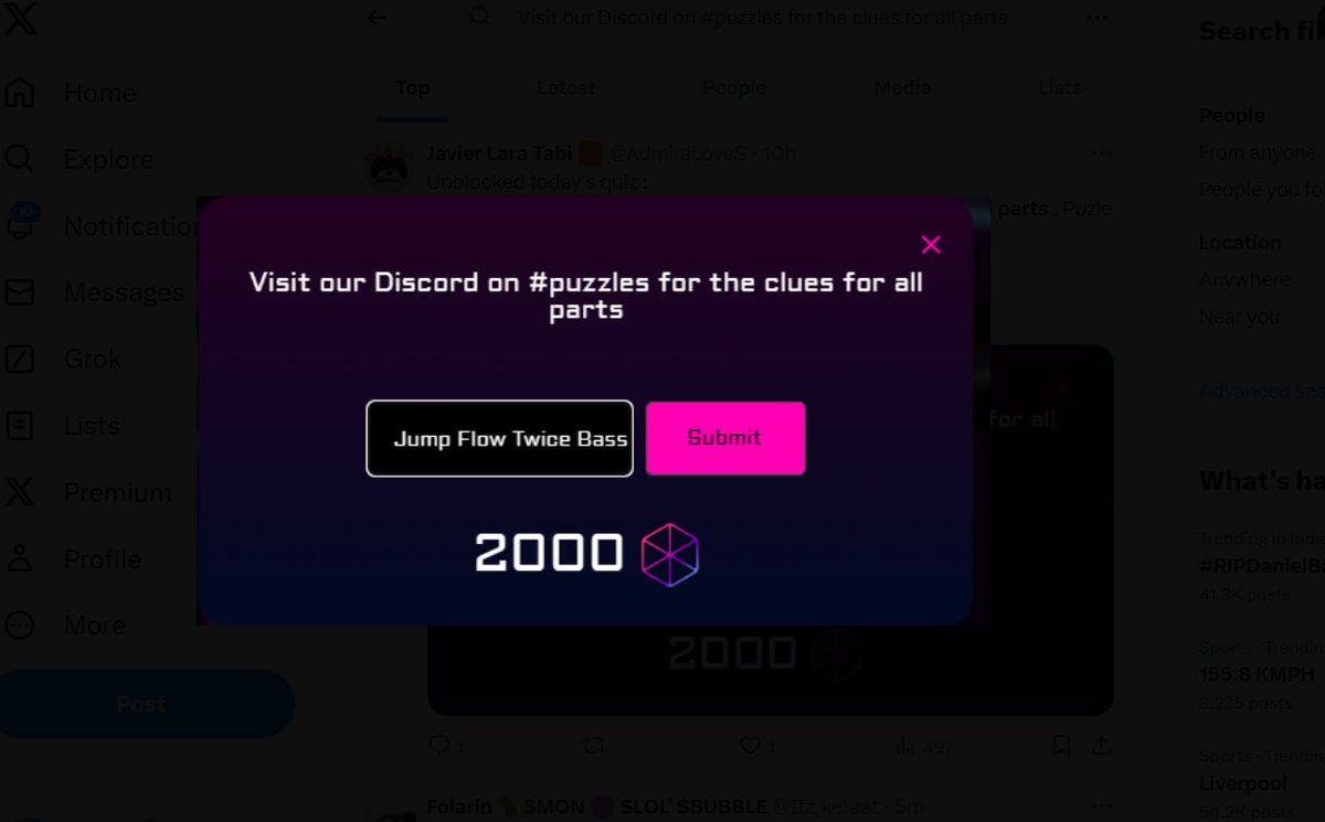 Adnan0497230190's tweet photo. Puzzle 25 • Answer : Jump Flow Twice Bass •
#Airdrop #Unblocked It’s super simple to get rich 🧑🌾 I see $BLOCK 📷 I engage $BLOCK I see $PARAM 📷$PARAM $EVERY see $BUBBLE 📷 I engage $BUBBLE #TreningNow #viralpost #BabarAzam #lufc #DragRace #D https://t.co/85oWzrJQgW
