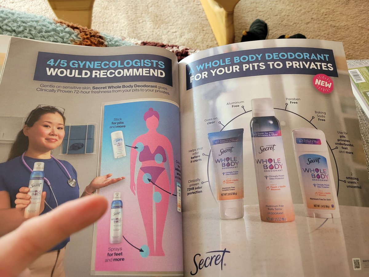 Has anyone seen a similar ad for men and all their stinky ['from pits to privates'] areas?