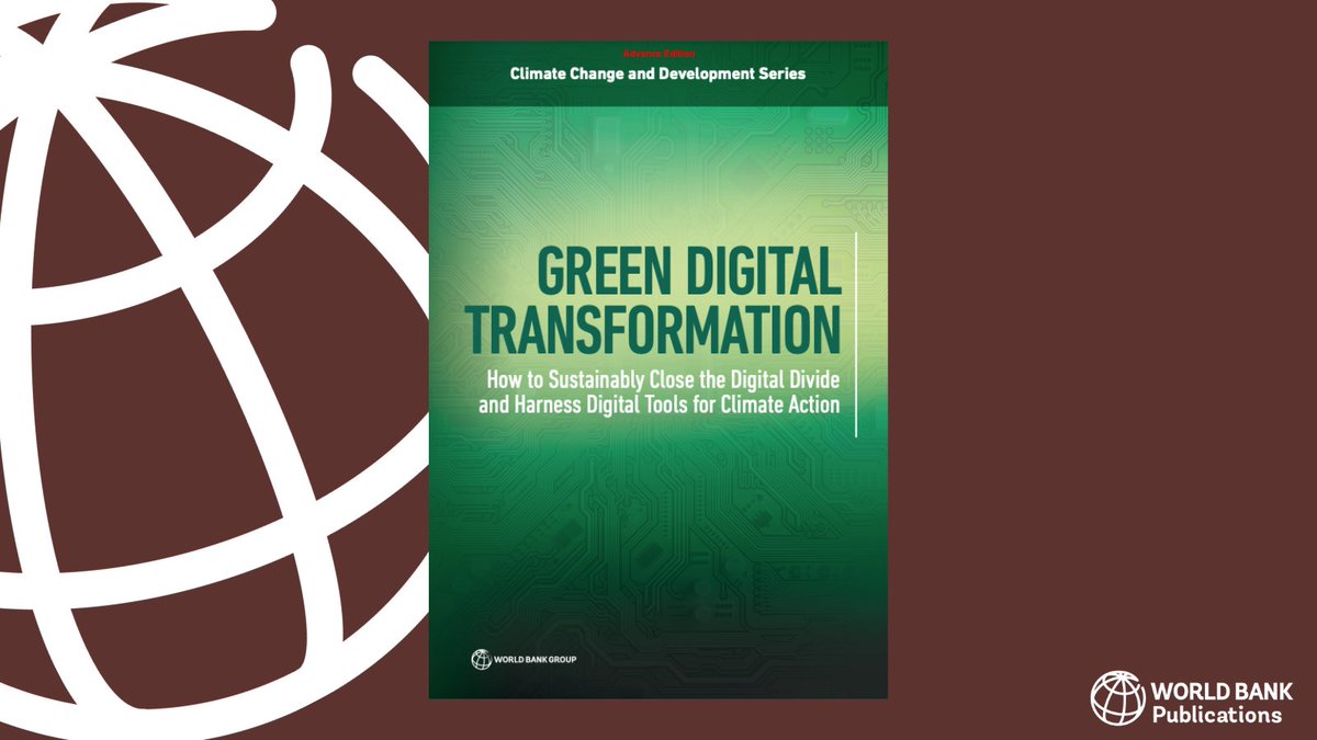 Governments are looking for solutions that match the urgency & scale of the #ClimateCrisis & digital technologies are a key tool in this effort. Our report spotlights how digital can help #ReduceEmissions while lowering the sector's carbon footprint:  wrld.bg/E9P450Qi6p7