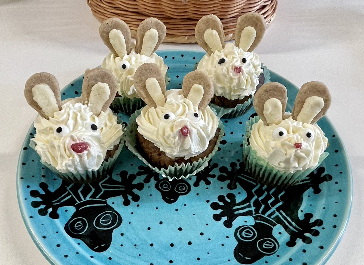 Last week we shared time, food & laughter with team members & students. Someone in our team made a few plates of these for us. Cute, and very tasty! 🧁🐰😋