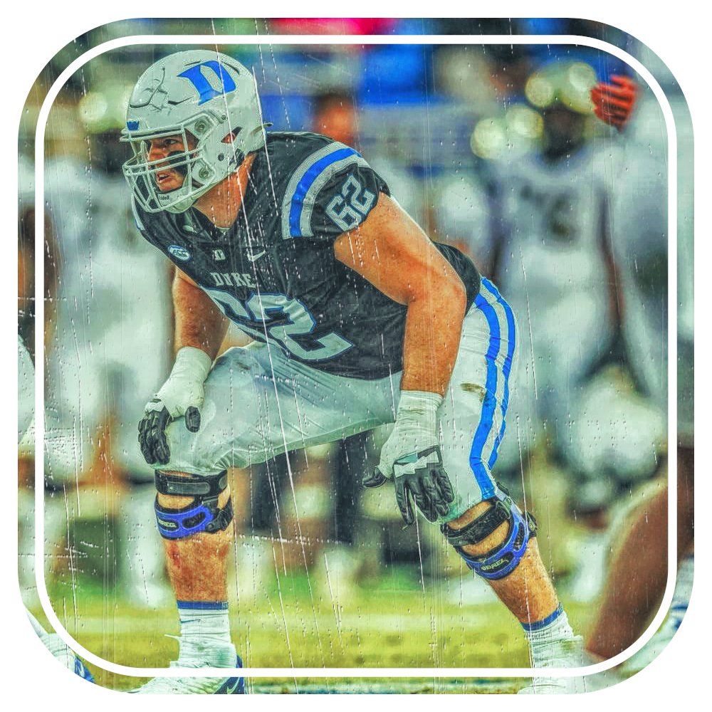 RussNFLDraft's tweet photo. #DraftNotes: Michigan LB Junior Colson and Duke IOL Graham Barton both played at Ravenwood High School in Brentwood, Tennessee. Barton played OT & DE. Colson played LB & WR. Colson graduated in 2021 & Barton graduate in 2020. https://t.co/uwPrRvkT7p