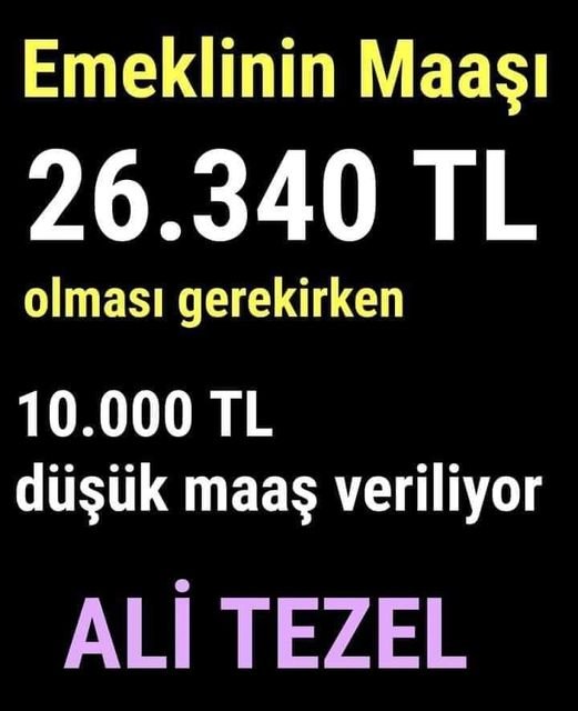 31 Mart 🗳️ 1 Nisan
emekli, hakkın olanı alamıyorsun❗🗳️ #OyKullan #OyVerirkenUnutma #OYver