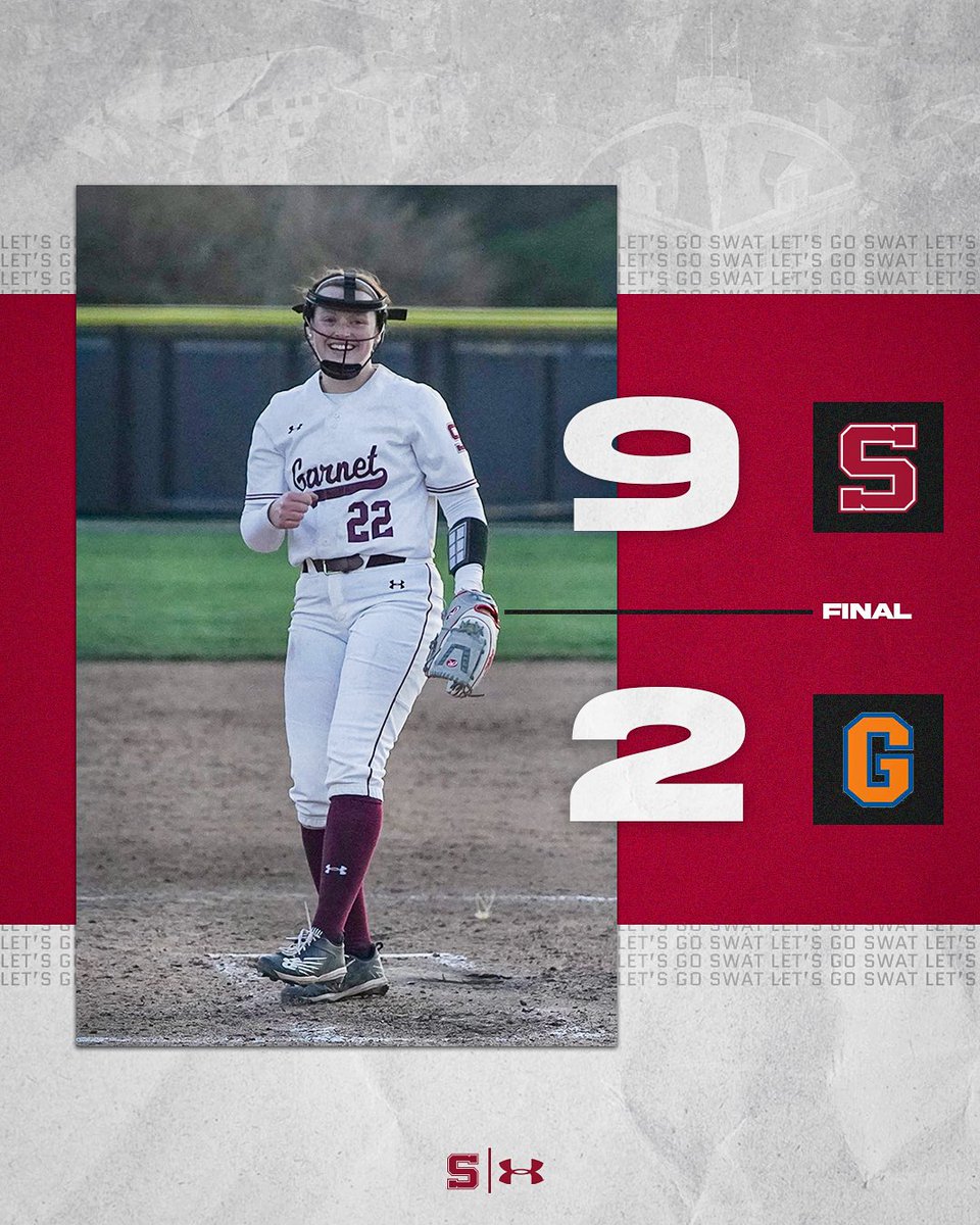 Earning the split to open Centennial play 👏 Softball opens conference play with a double-header split as Lane Barron improves to 6-0 on the season!