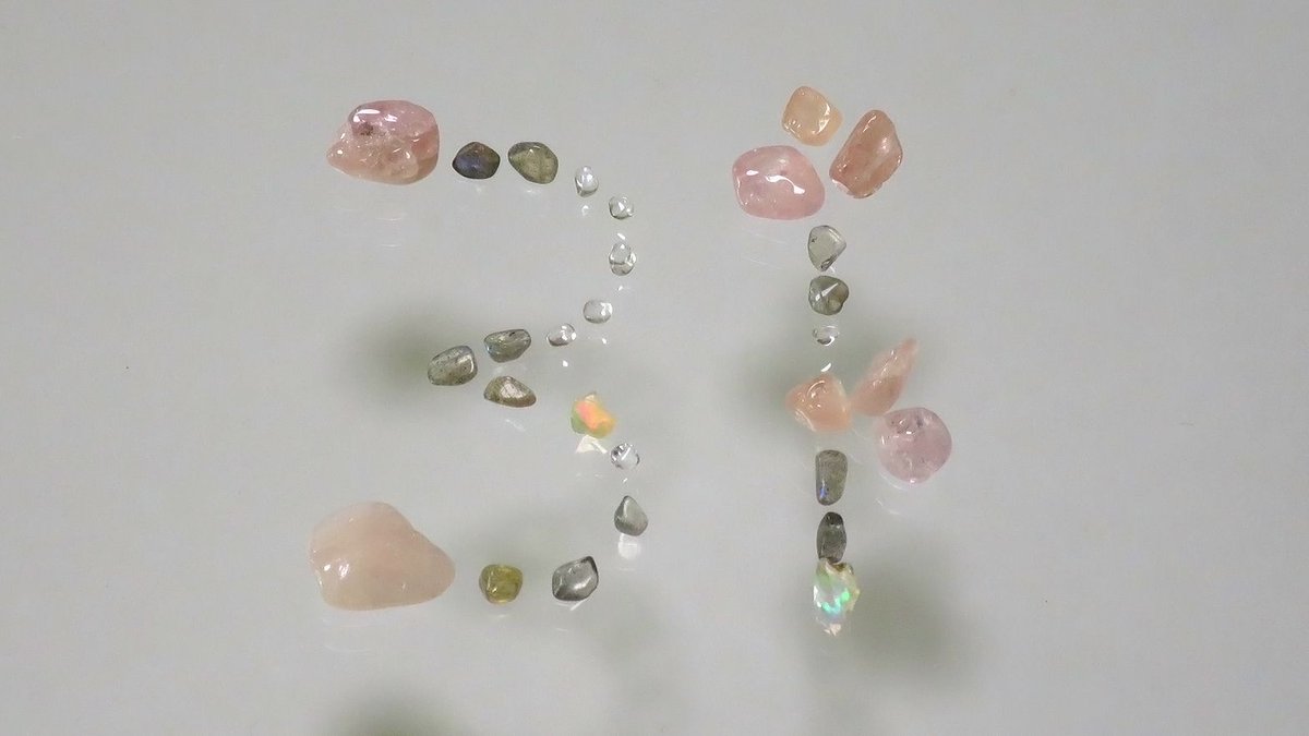 morganite, smoky quartz, labradorite, ethiopian opal, etc.