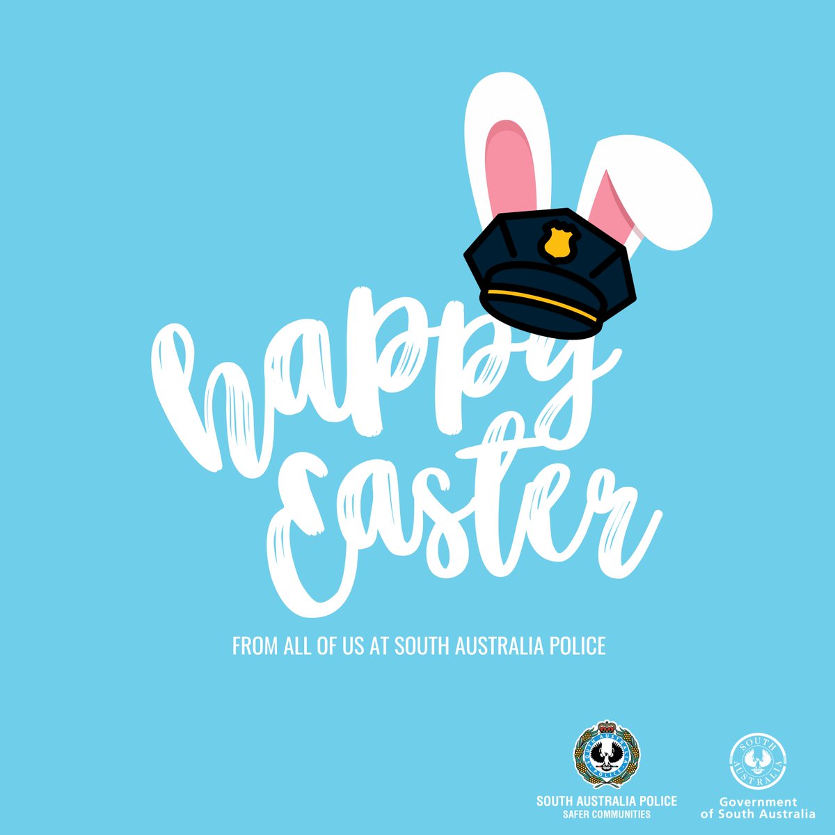 Happy Easter from all of us here at South Australia Police! Stay safe 🐰🫶