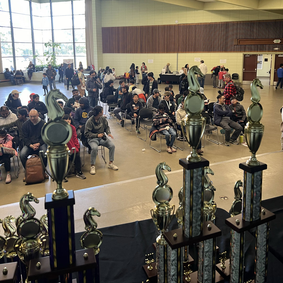 🌟♟️👀 Eyes on the prize. Parents and participants wait patiently for the results. 🏆🌟 #MechanicsInstitute #2024SFChessChampionship #GoldenGateParkChess