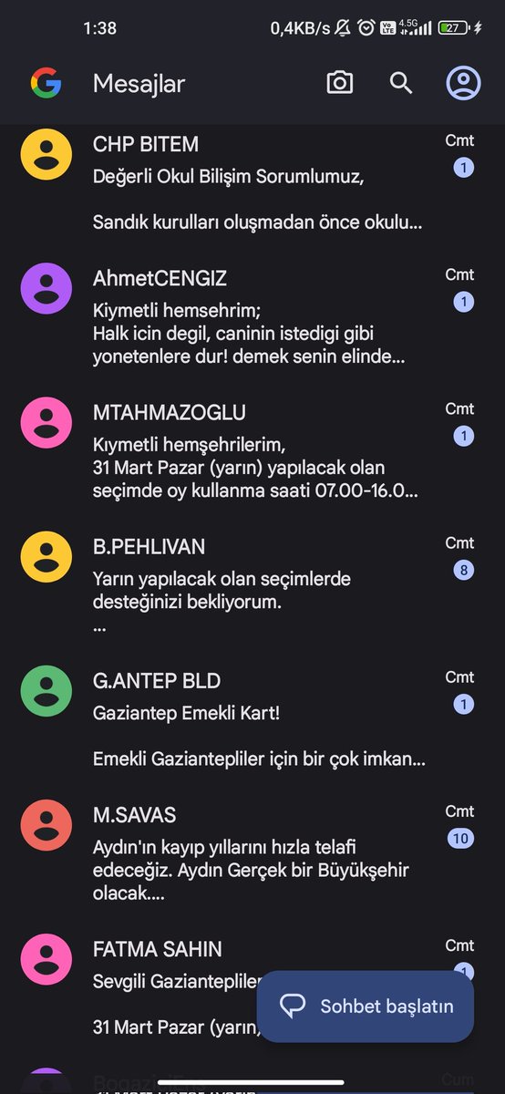 St_ruggling's tweet photo. Belediye başkan adayları bile ondan çok mesaj atıyor... https://t.co/B8WirJYwaR