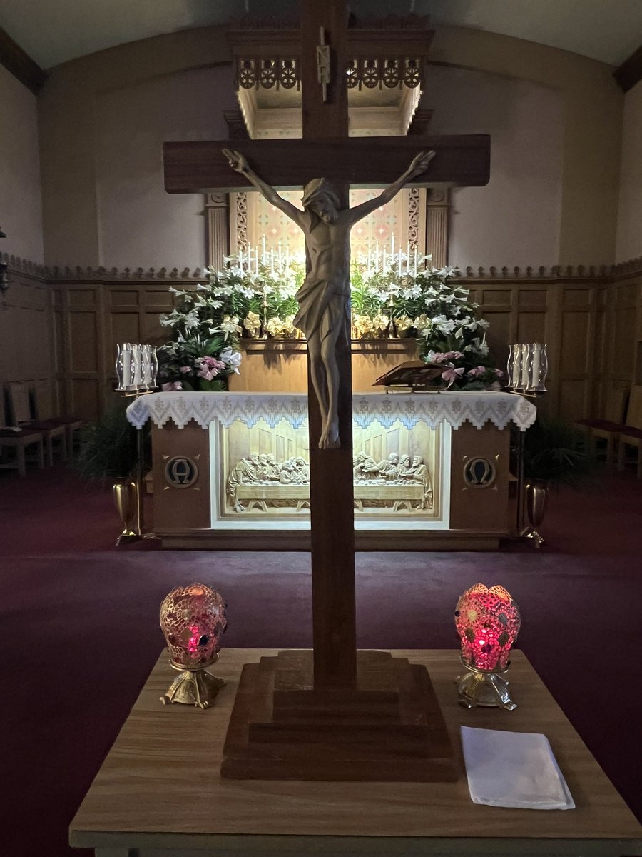 "We adore you, O Christ" and we bless you. Because by your holy cross you have redeemed the world." #HolySaturday