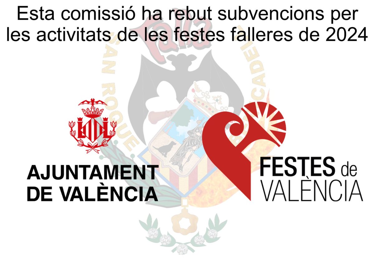FallaBSR's tweet image. Esta Comissió ha rebut la subvenció de l'Ajuntament corresponent a l'iluminació d'enguany.
#Falles2024 #FallaBSR