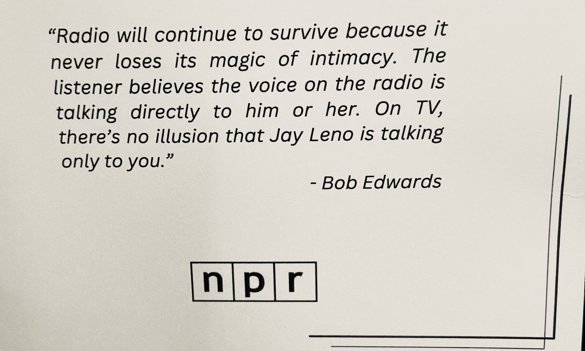 Dress code was flannel shirts & jeans for Bob Edwards memorial at NPR HQ today. @stamberg spoke eloquently as always. #nprlife