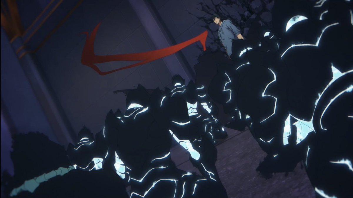 Zakiabjr's tweet photo. #俺レベ #SoloLeveling  
The Monarch of Shadows Sung Jinwoo is here and with that given job title comes the most awesome command phrase in the series ARISE (Okiro) https://t.co/yRB2G4tffP