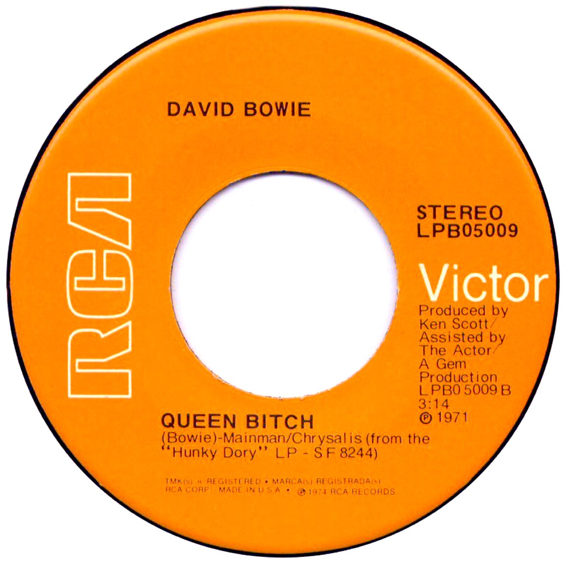 Queen Bitch - David Bowie - 1971 My heart's in the basement My weekend's at an all time low..