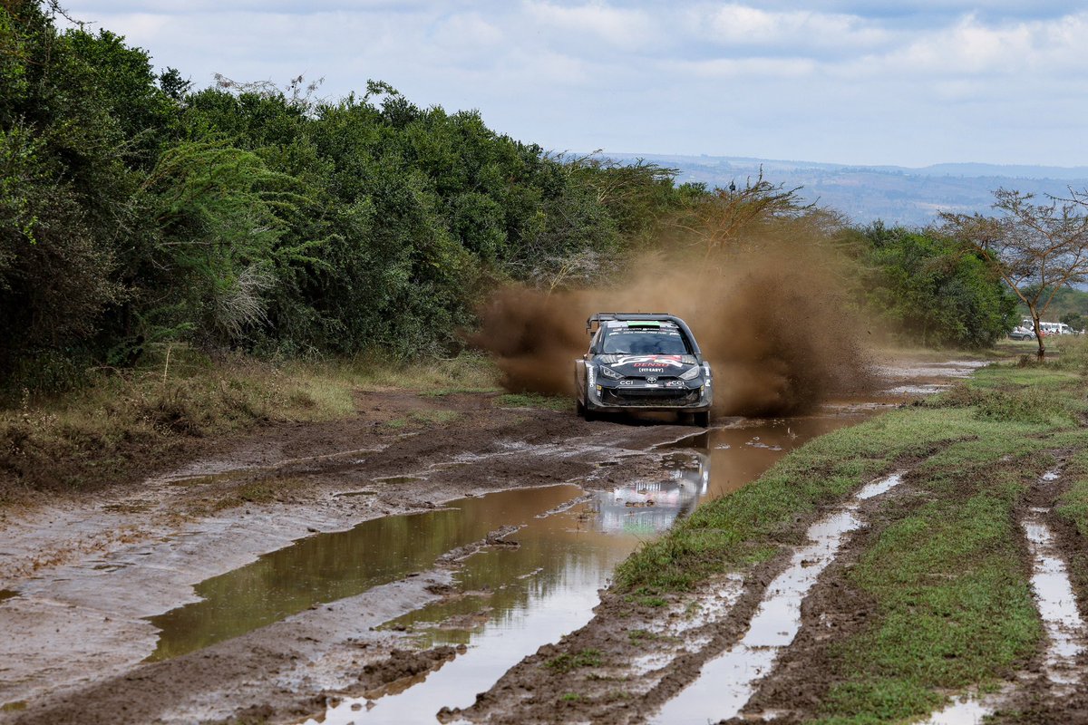 It’s been a very frustrating day picking up three punctures and it feels like a missed opportunity to score some decent points but there we are. Tomorrow won’t be easy but we just need to try again #EE33 @TGR_WRC