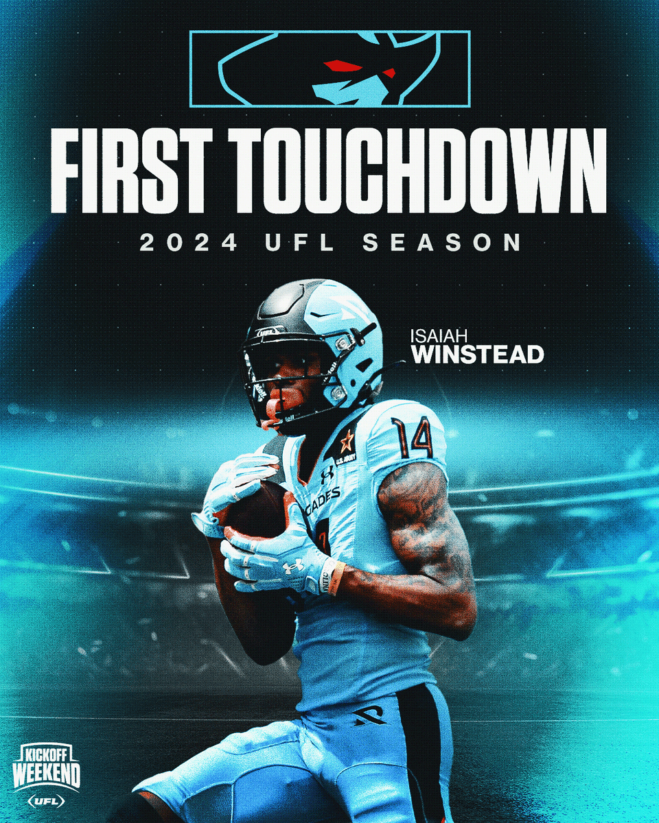 HISTORY 🙌 The First TD in UFL history will forever belong to Isaiah Winstead 👏👏