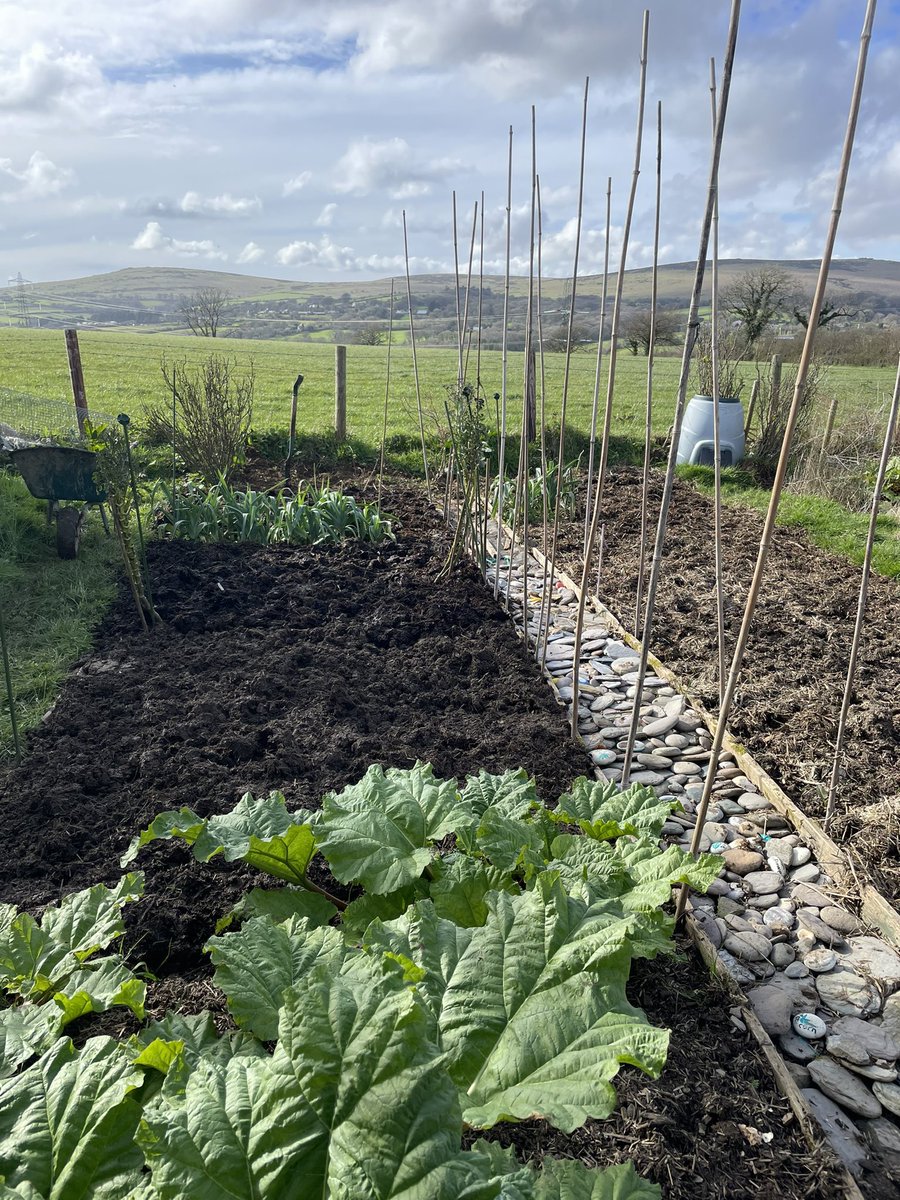 Love my allotment! It provides perfect down time (and back-breaking work!) and the views are pretty good too. In the midst of a busy work and church week, today was a gorgeous pit stop to potter, prepare and look forward. Ready for the growing season…