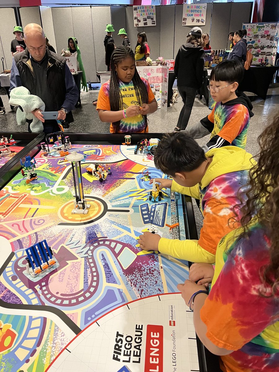 First Lego League Challenge. Come on down to the Thomas & Mack #learningisfun ⁦@firstnevada⁩