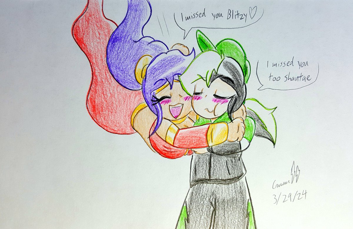 28_blitz's tweet photo. Genie Reunion 

Haven't drawn her in a while so here she is. #art #fanart #shant https://t.co/9LUpe8xZjh