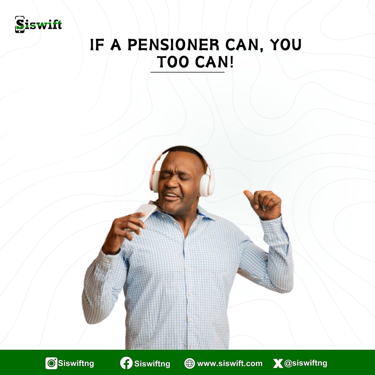 Unlock Your Potential with Siswift Phone Deals. 

If a pensioner can, so can you!
.
.
.
#transparenttransactions #negotiationpower #changingthegame #convenience #convenienceoverfixedprices #digitalmarketing #siswift #iphones #phones