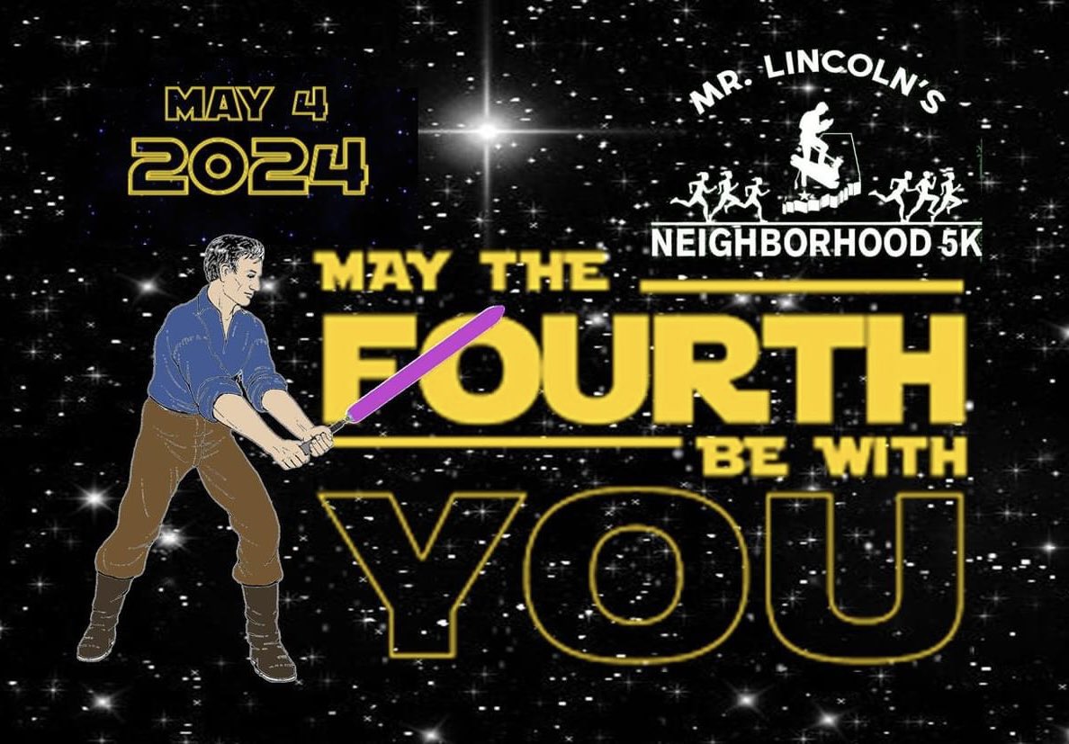 FriendsLincoln's tweet photo. Registration is open for the 14th Mr. Lincoln’s Neighborhood 5K. 🏃‍♂️ Register today to save $ and May the Fourth Be With You! 
Info and registration at https://t.co/TjyhXdMyOK.  
#5k #running #maythe4thbewithyou #lincolnstatepark #friendsoflincolnstatepark #indianastateparks https://t.co/97sSgH9uJu