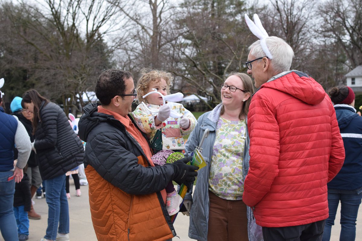 Kathy and I were so glad to welcome @WisDCF, foster families from across the state, and our neighbors to the Executive Residence for our annual Easter Egg Hunt!