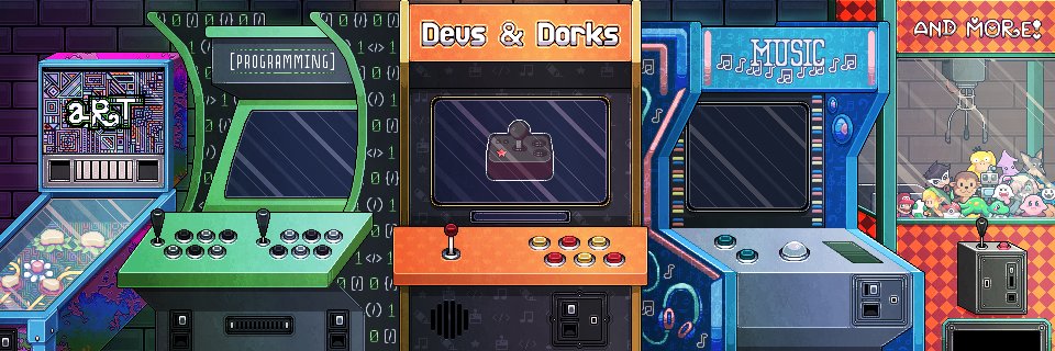 Devs & Dorks is a community for people who make #indiegames!👾 Join our #Discord - discord.gg/kjppsDXXpD Making games is a lot easier when you have a community of game developers to help you. See you there! #indiedev #gamedev #solodev #indiegame