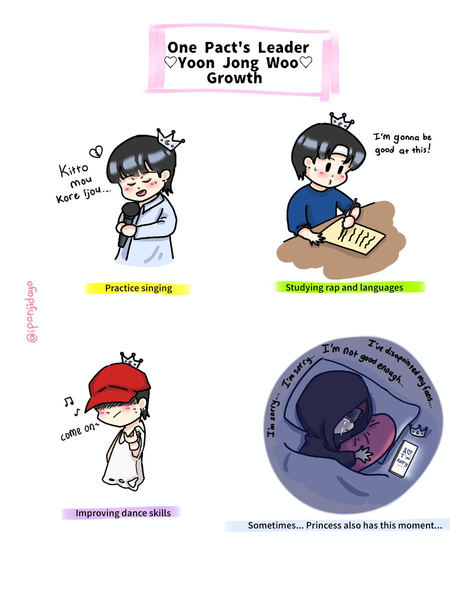 ipanjidayo's tweet photo. We miss you, Yoon Jong Woo 🥺

Princess bogoshippeoyo 🥺

I hope you're having a good time 😕

#JONGWOO #ONEPACT #onepactfanarts https://t.co/HiWwNqQBmv