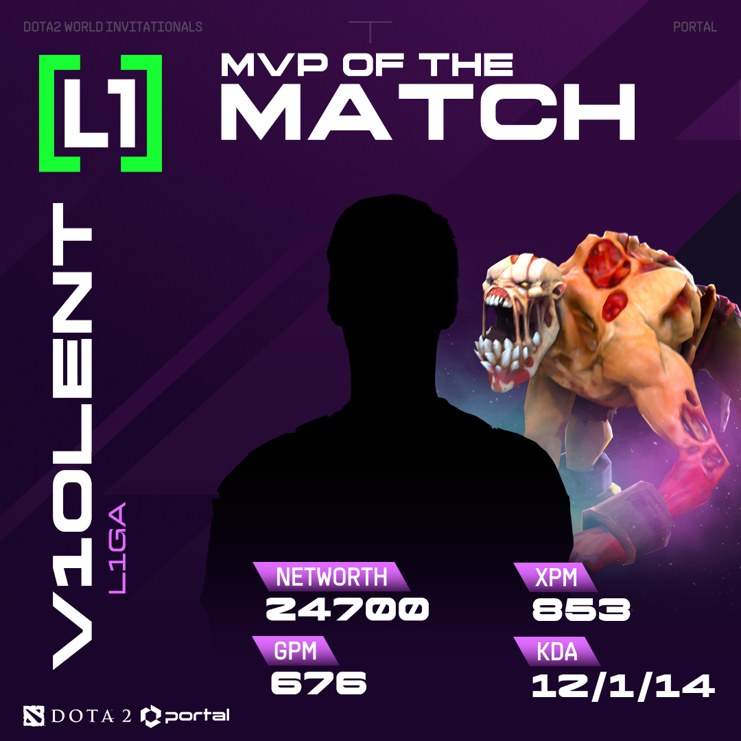 Let's give a round of applause to V1OLENT from L1GA Team, who showcased exceptional skill and strategy, earning them the MVP title for this intense match! 🏆