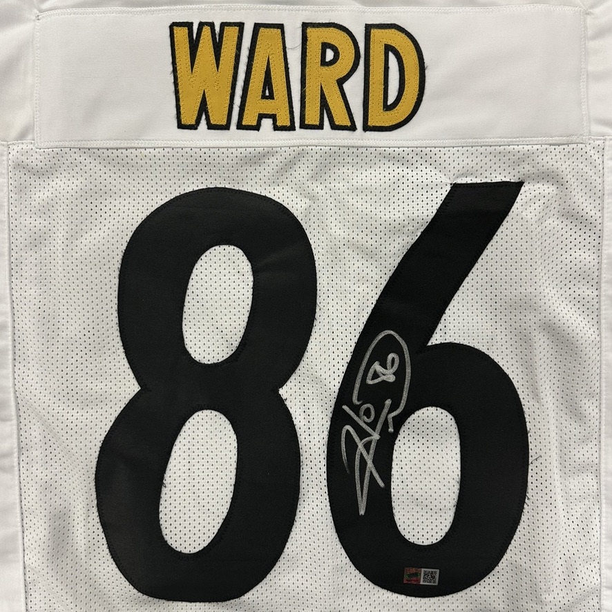 steelernation's tweet image. We're giving away an autograph Hines Ward custom away jersey! 

To win you must be following these accounts:
@steelernation 
@TotalSportsEnt 
@SNParker_ 

Then REPOST this post! Winner announced on Monday! 

*Won't DM you to say you've won - watch for scams*
